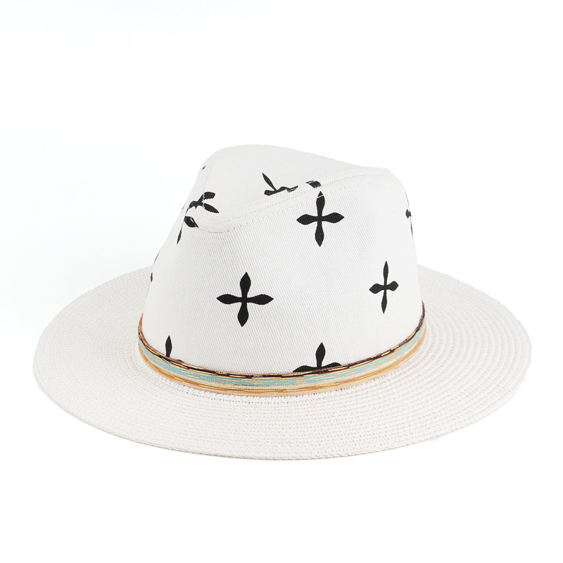 PRINTED STRAW HAT